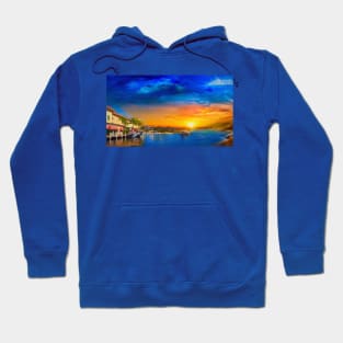 Sunset into blue Hoodie